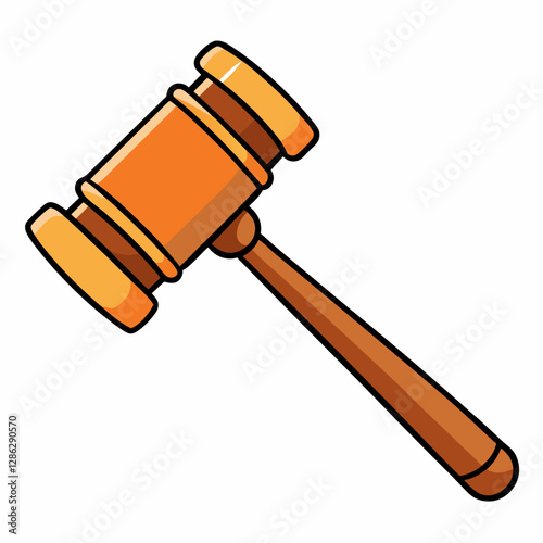 gavel and hammer vector illustration