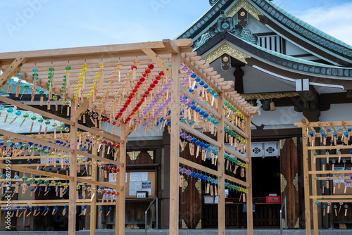 夏の亀山八幡宮と風鈴　山口県