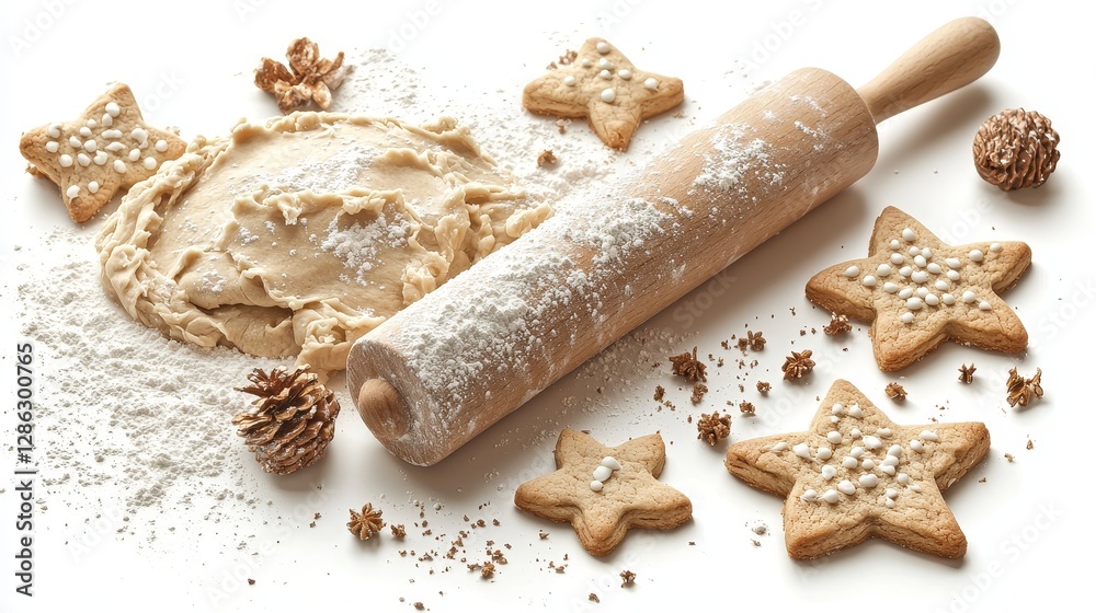 Baking chocolate chip cookies in a rustic bakery kitchen dough preparation cozy environment homemade concept Baking chocolate chip cookies in a rustic bakery kitchen dough preparation cozy environment homemade concept