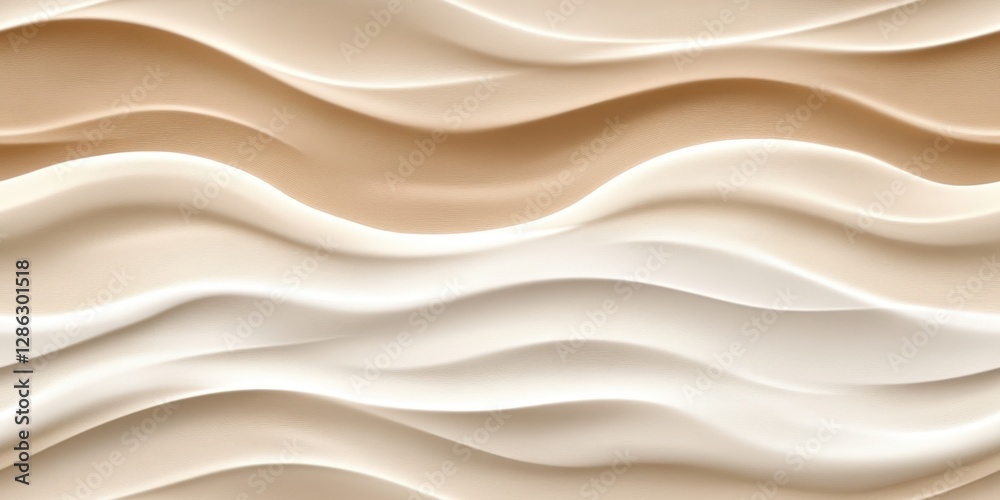 A close-up view of a textured wall showcasing an elegant wavy pattern in shades of white and beige, creating a sophisticated visual effect. A close-up view of a textured wall showcasing an elegant wavy pattern in shades of white and beige, creating a sophisticated visual effect.