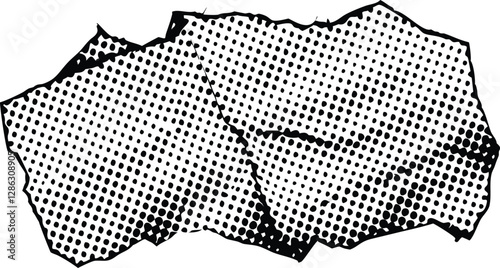 Abstract style halftone concept for your graphic design Pixelated dot circle line background. Vanishing pop art gradient vector isolated sketch freehand outline hand drawn picture sketchy line art.
