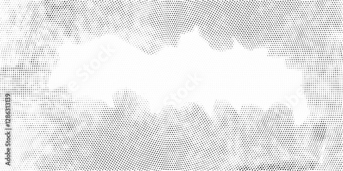 Vector abstract grunge halftone black dost texture background.