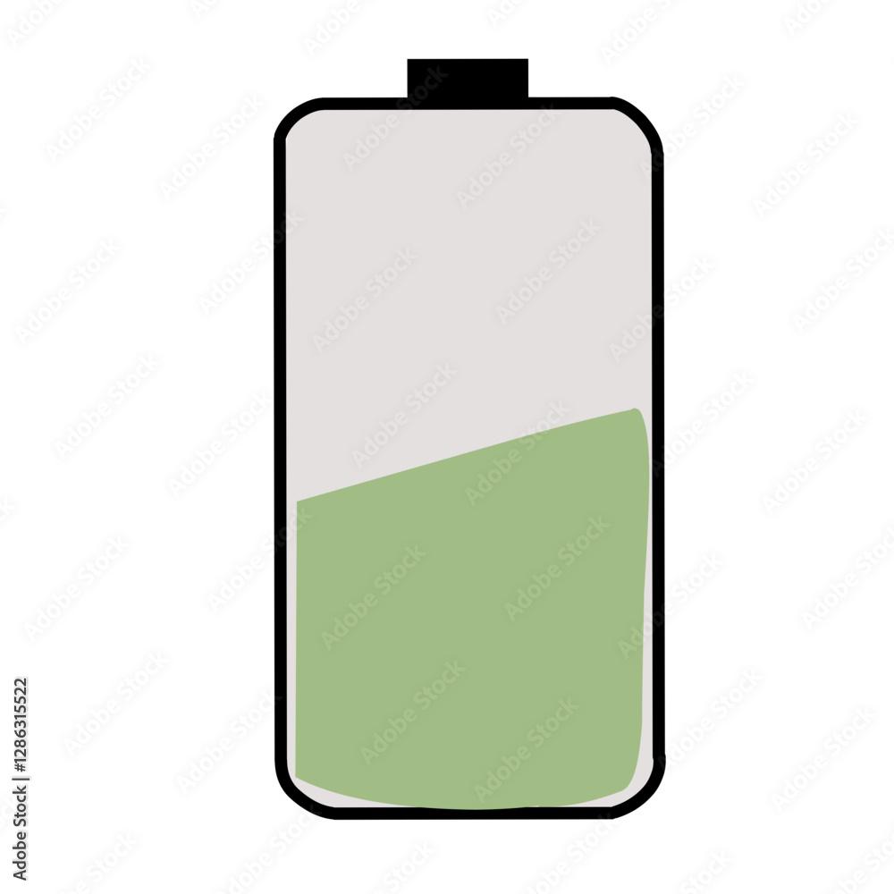 Battery charge flat icons Battery charge flat icons