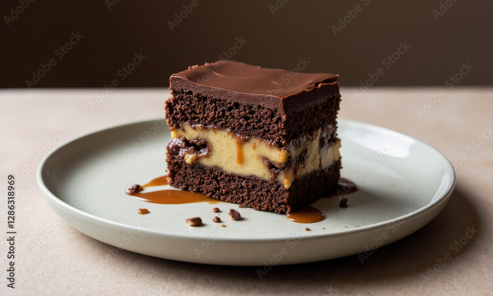 Pour la France's Fudge Caramel Cake Pour la France's Fudge Caramel Cake
