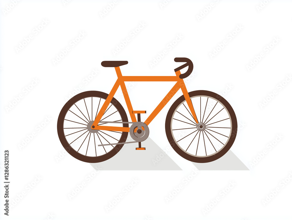 Fototapeta premium Vélo de course sur fond blanc