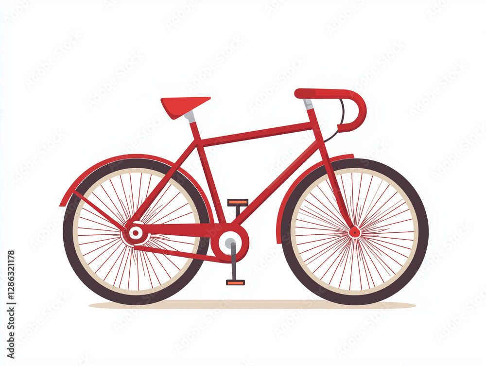 Fototapeta premium Vélo de course sur fond blanc