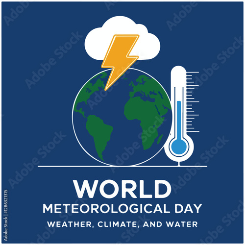 World Meteorological Day flyer poster image  23.eps