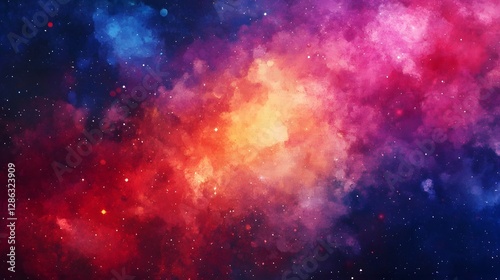 Wallpaper Mural Vibrant Cosmic Digital Painting for Memorial or Independence Day Torontodigital.ca