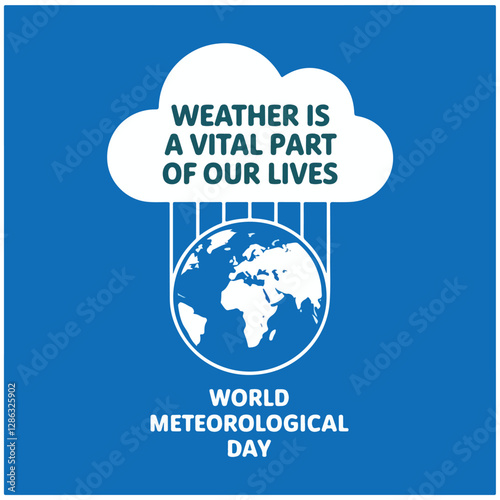 World Meteorological Day flyer poster image  10.eps