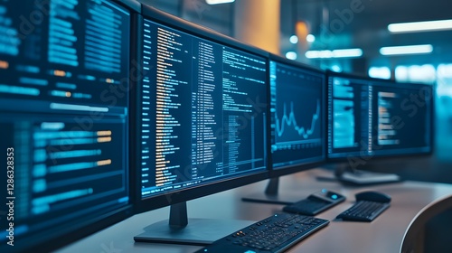 Wallpaper Mural Surveillance Command Center with Live Footage and Analytics Dashboard Torontodigital.ca