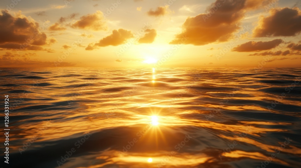 A breathtaking aerial view captures a sunset over the ocean, featuring a distant boat silhouetted against the vibrant sky. A breathtaking aerial view captures a sunset over the ocean, featuring a distant boat silhouetted against the vibrant sky.