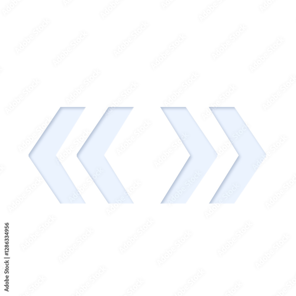 « » guillemet quotation marks in light blue color with inner shadow and cutout effect, transparent background « » guillemet quotation marks in light blue color with inner shadow and cutout effect, transparent background