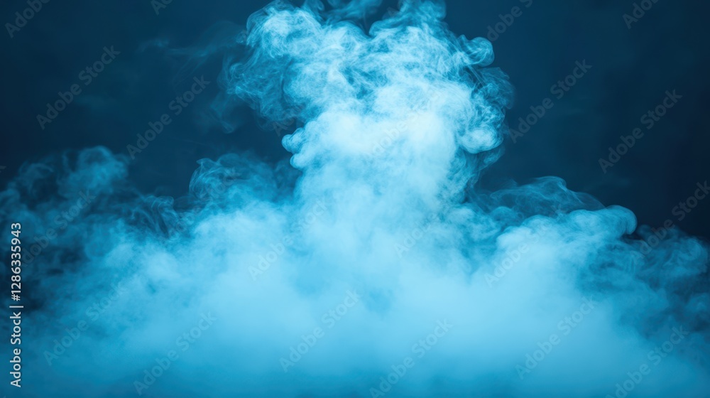 Smoke billows upward from a dark surface against a serene blue backdrop, creating a striking contrast and a sense of dynamic movement. Smoke billows upward from a dark surface against a serene blue backdrop, creating a striking contrast and a sense of dynamic movement.