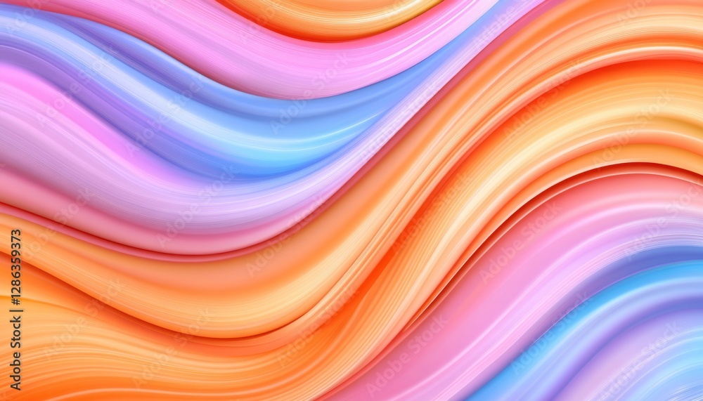 Abstract background with pastel color flowing paint texture. Swirls of pink, orange, blue, and purple create a dynamic, vibrant pattern. Perfect for Abstract background with pastel color flowing paint texture. Swirls of pink, orange, blue, and purple create a dynamic, vibrant pattern. Perfect for