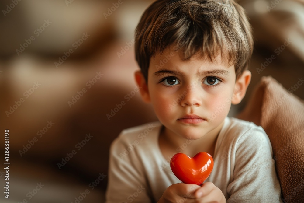 Serious face cute middle eastern child boy with small lollipop heart in hands. Valentine's day greeting and funny gift. Smiling baby on valentine's. Heartwarming child expression. Serious face cute middle eastern child boy with small lollipop heart in hands. Valentine's day greeting and funny gift. Smiling baby on valentine's. Heartwarming child expression.