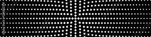 Black and white square pattern background - monochrome abstract vector graphic design