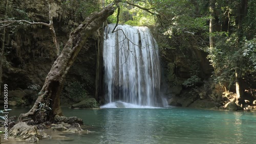 Erawan Waterfall , Erawan National Park in Kanchanaburi, Thailand
