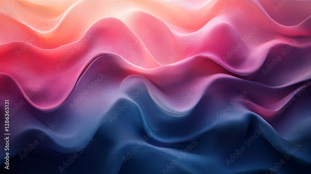 Obraz premium Smooth color transition with artistic noise texture, forming a trendy and futuristic abstract pattern