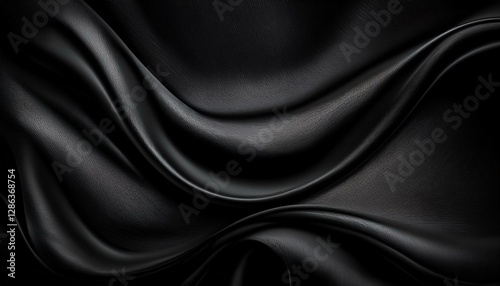 black textures wallpaper abstract 4k background silk smooth waves pattern modern clean minimal backdrop design black and white high definition
