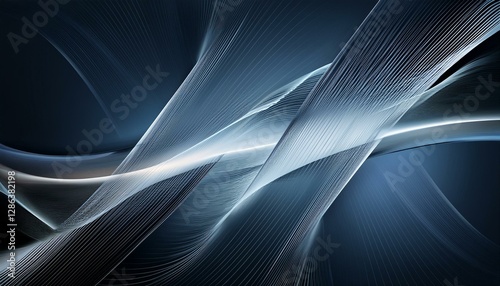 linkedin cover design with futuristic technological lines soft light color on dark blue gray background