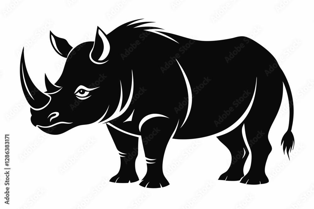 shark silhouette black vector
