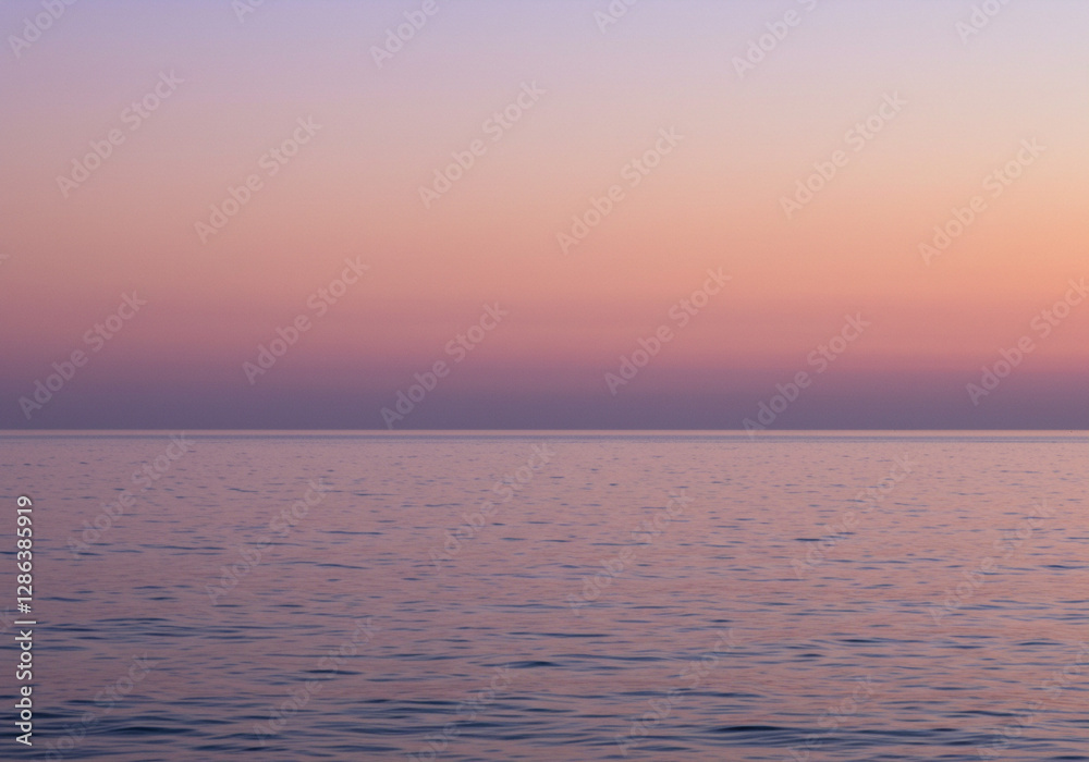 Obraz premium 夕日と海