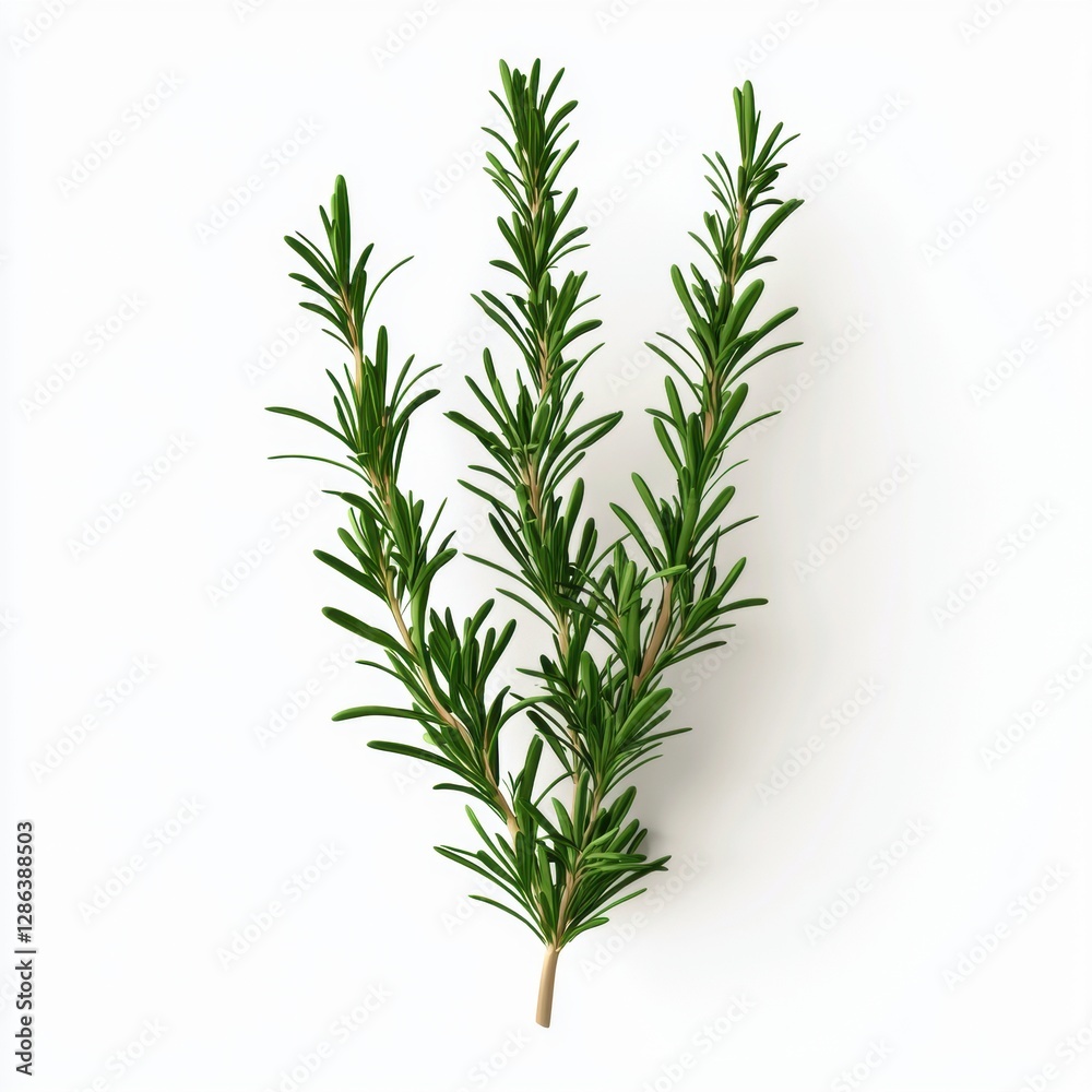 Rosemary plant isolated on white background Rosemary plant isolated on white background