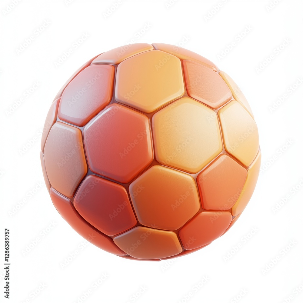 Fototapeta premium Soccer ball rolling isolated on white background