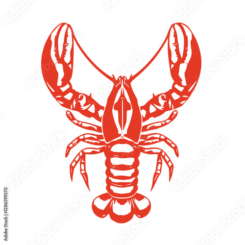 Crayfish prawn shrimp lobster seafood logo design inspiration symbol vector illustration.