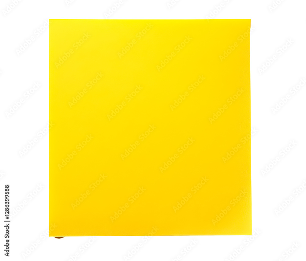 Yellow note paper isolated on transparent background Yellow note paper isolated on transparent background