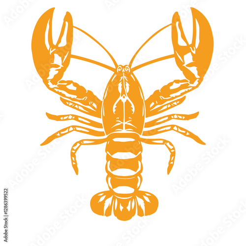 Crayfish prawn shrimp lobster seafood logo design inspiration symbol vector illustration.