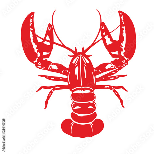 Crayfish prawn shrimp lobster seafood logo design inspiration symbol vector illustration.