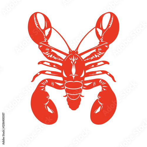 Crayfish prawn shrimp lobster seafood logo design inspiration symbol vector illustration.