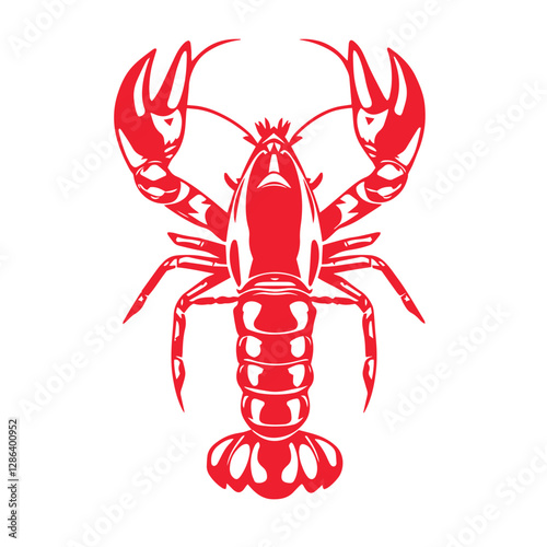 Crayfish prawn shrimp lobster seafood logo design inspiration symbol vector illustration.
