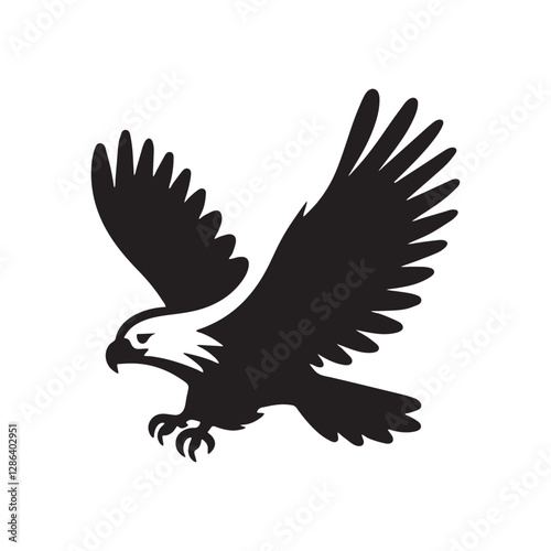 Eagle Wings Silhouette – Majestic Bird Vector Clipart