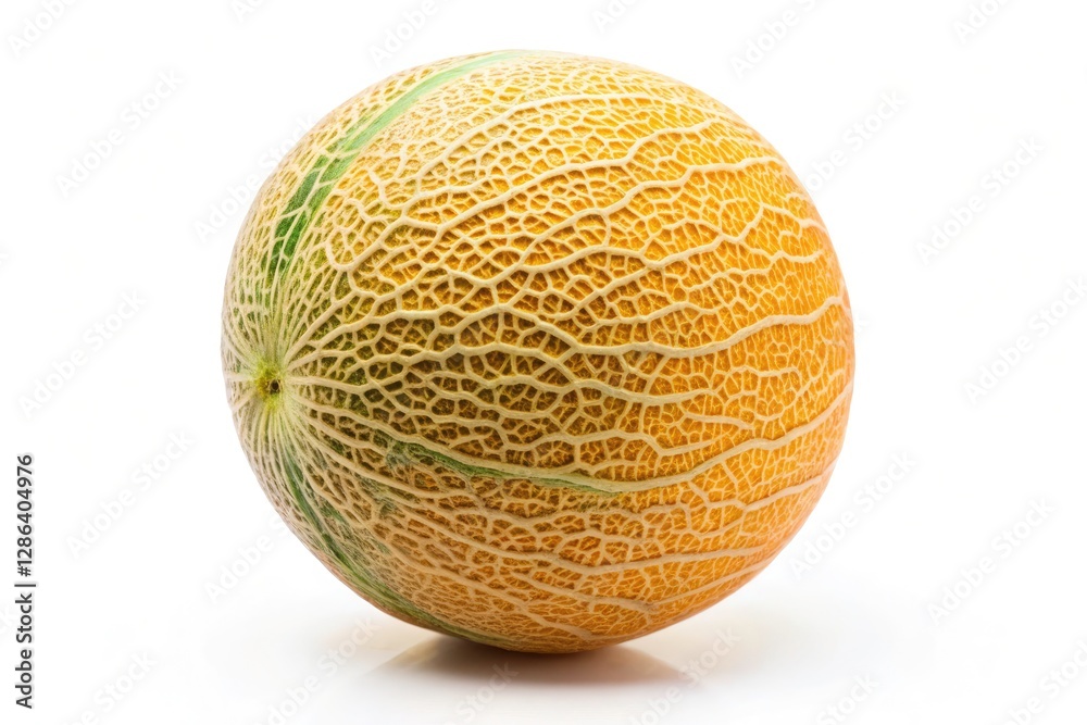 Drone View Cantaloupe Studio Shot, Isolated White Background, High-Resolution Melon Photography Drone View Cantaloupe Studio Shot, Isolated White Background, High-Resolution Melon Photography