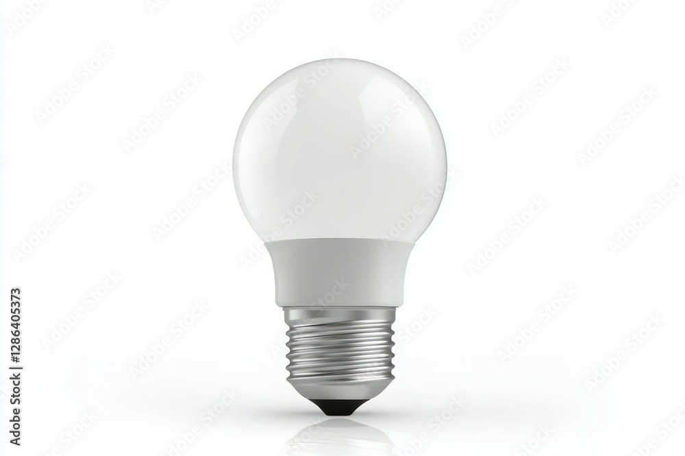 Led light bulb isolated on white background. AI image Led light bulb isolated on white background. AI image