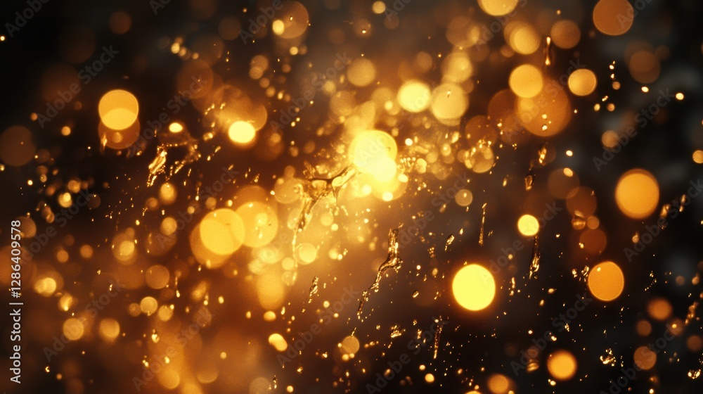 A close-up view of numerous yellow lights glowing against a deep black background, creating a striking visual contrast and ambiance. A close-up view of numerous yellow lights glowing against a deep black background, creating a striking visual contrast and ambiance.