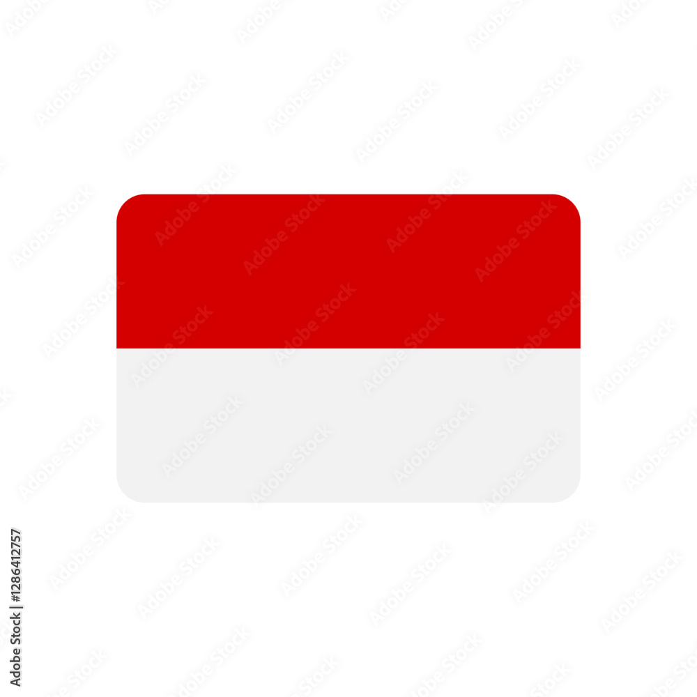 Indonesian Flag - Simple Vector Illustration Indonesian Flag - Simple Vector Illustration
