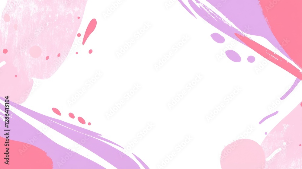 Abstract Pink Purple Paint Splashes White Background Design Abstract Pink Purple Paint Splashes White Background Design