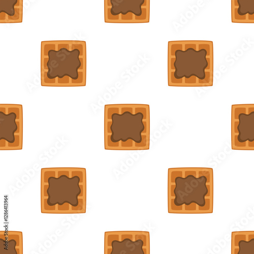 belgian waffle seamless pattern