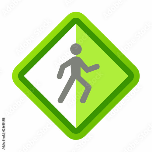 pedestrian zone sign