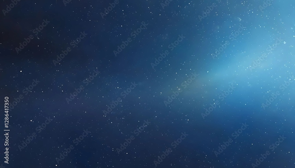 Fototapeta premium Starry Night Sky With Gradient Blue Background And Bright Stars