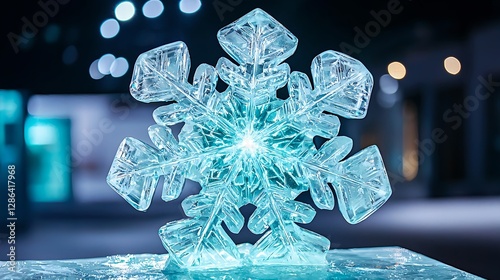 Winter Snowflake Decoration, Crystal Art, Christmas Holiday Season
