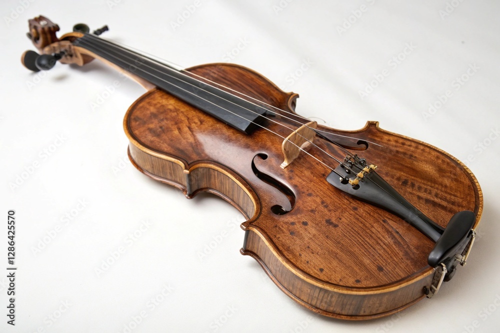 Fototapeta premium violin on white background