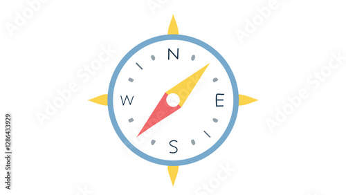 compass icon, vector illustration 