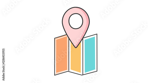 maps icon , vector illustration 