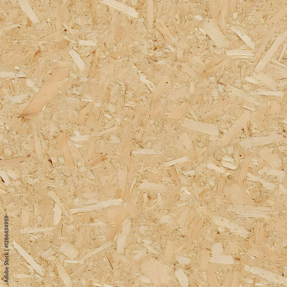 Fototapeta premium seamless osb oriented strand board texture tile top view wood material wooden plate ground wall for surface mapping architecture game design 2d flat 