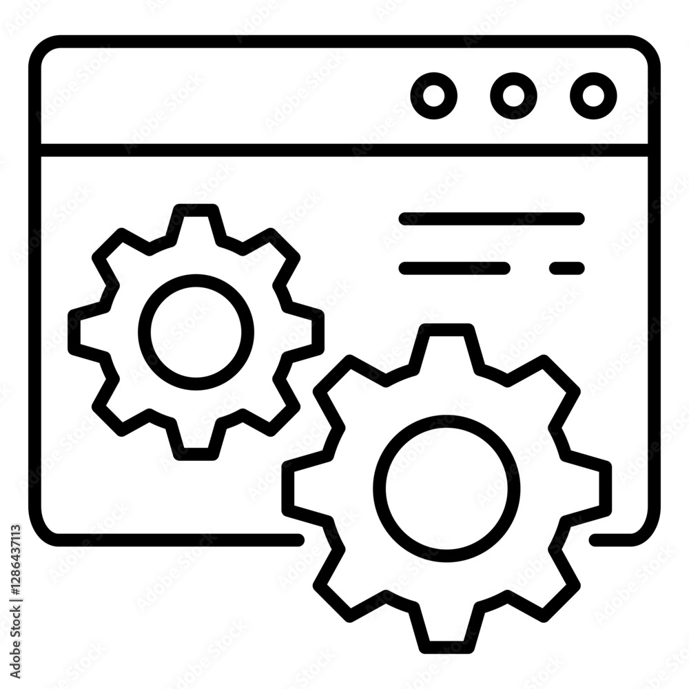 Setting Outline Icon Setting Outline Icon