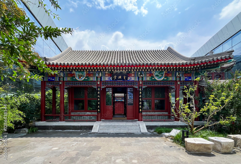 A view of the China Garden at Beijing Daxing Airport A view of the China Garden at Beijing Daxing Airport